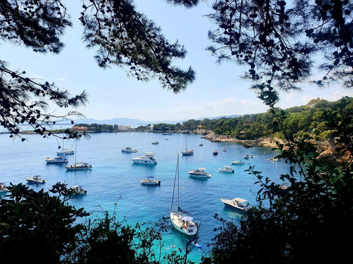 Spacieux F2 Climatise Vue Mer, Piscine Et Parking Antibes Exterior foto